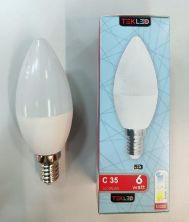 Technolight 6W Е14, светодиодная, холодный белый