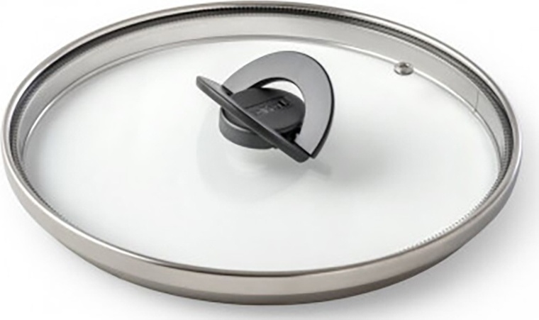 Крышка для сковороды, для сотейника, для кастрюли, универсальная Tefal 22 см, нержавеющая сталь, стекло