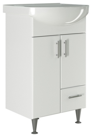 Тумба с раковиной Mixline Веста-52 A342, 46x84x27 см, белый