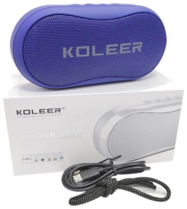 Портативная колонка Koleer s29 синий