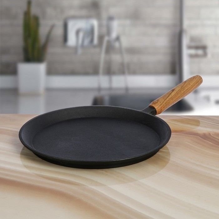 Купить Сковорода блинная Камская посуда 1366443 24 см, чугун в Алматы ...