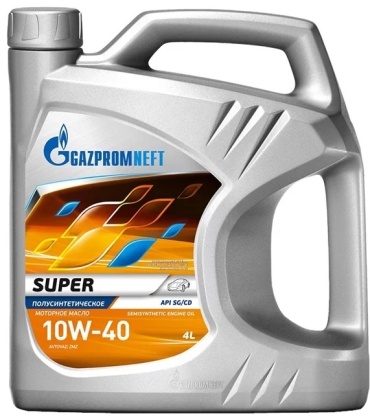 Полусинтетическое Gazpromneft Super 10W-40 4 л