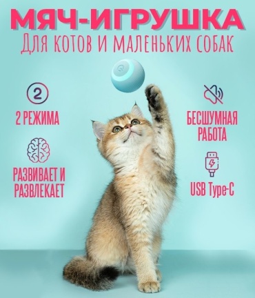 Мячик для самостоятельных игр пластик