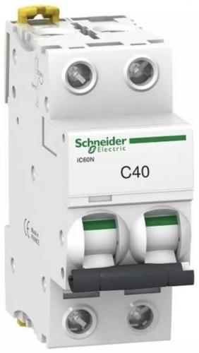 Schneider Electric автоматический выключатель 2P 40 A, 6000 кА, 220 В