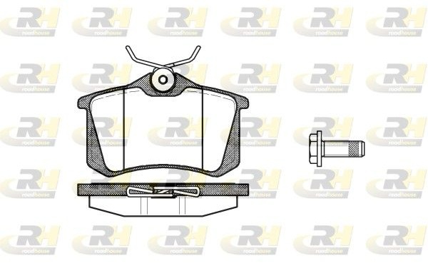 ROADHOUSE Комплект Тормозных Колодок, Дисковый Тормоз 226305