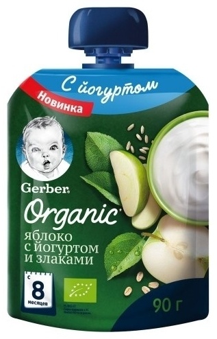 ГЕРБЕР ПЮРЕ 90г ЯБЛОКО