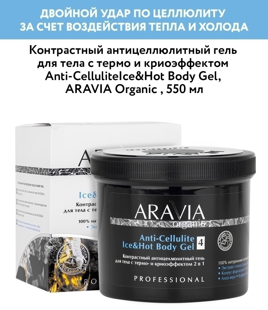 ARAVIA Anti-Cellulite Ice&Hot Body Gel гель 550 мл