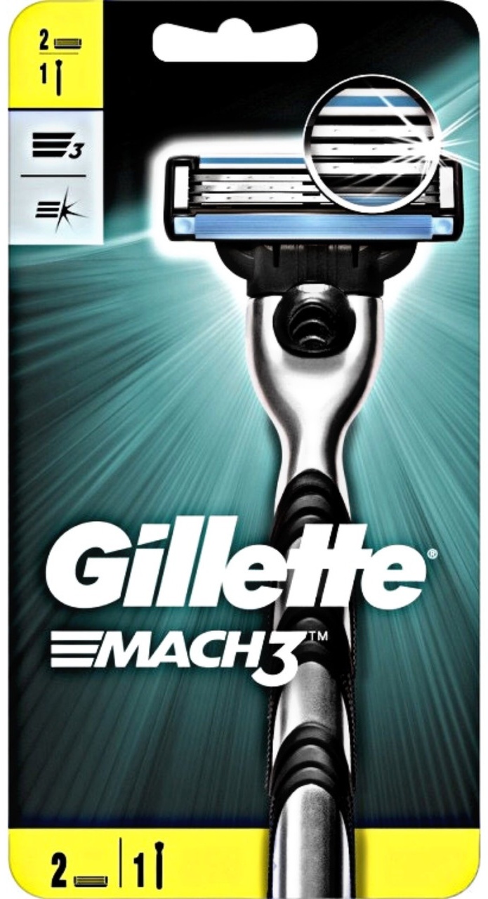 Купить Gillette Mach3 бритвенный станок, сменные кассеты 3 шт в кредит ...