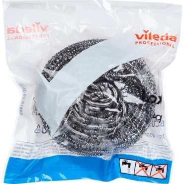 Мочалка для посуды Vileda Inox 100201 1 шт, металл