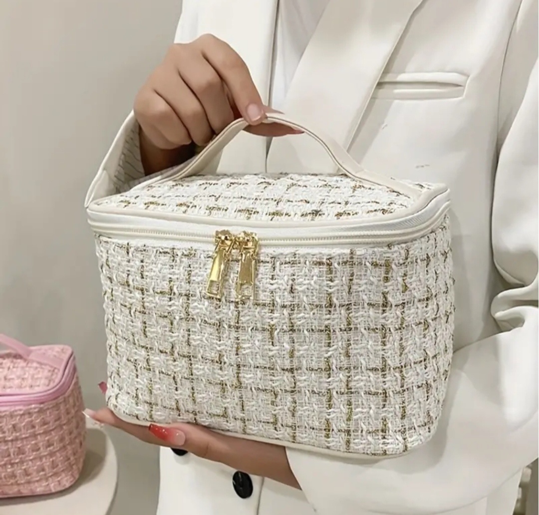 Косметичка полиэстер белый 14X22 см