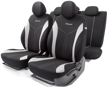 AUTOPROFI чехлы универсальные Flex FLX-1102 BK/WH чёрный, белый