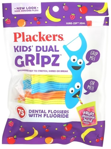 Plackers Kids Fruit Smoothie Swirl 75 шт