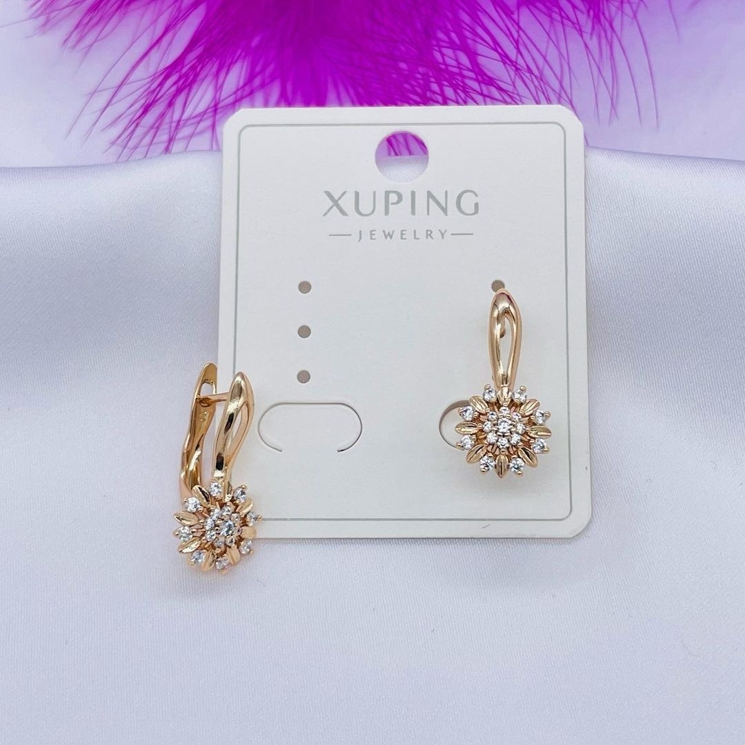 Купить Серьги Xuping Jewelry N медицинская сталь, фианит в кредит в ...
