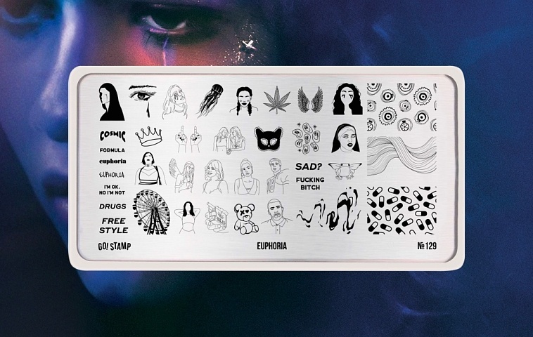 Go! Stamp пластины 129 Euphoria