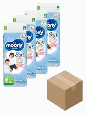 Подгузники Moony XXL, 104 шт