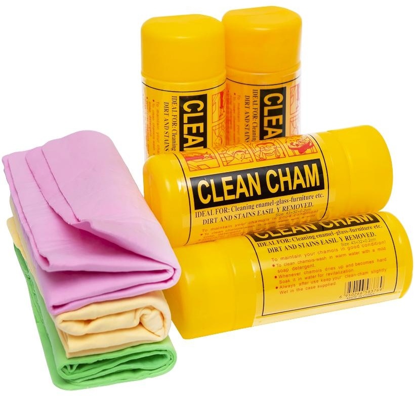 Тряпка для зеркал и стекол, для металлических поверхностей Clean Cham Clean Cham 1 шт, искусственная замша