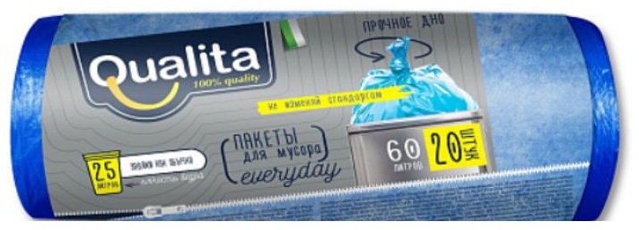 Qualita МУСОРНЫЕ ПАКЕТЫ ОСОБОПРОЧНЫЕ 60 л