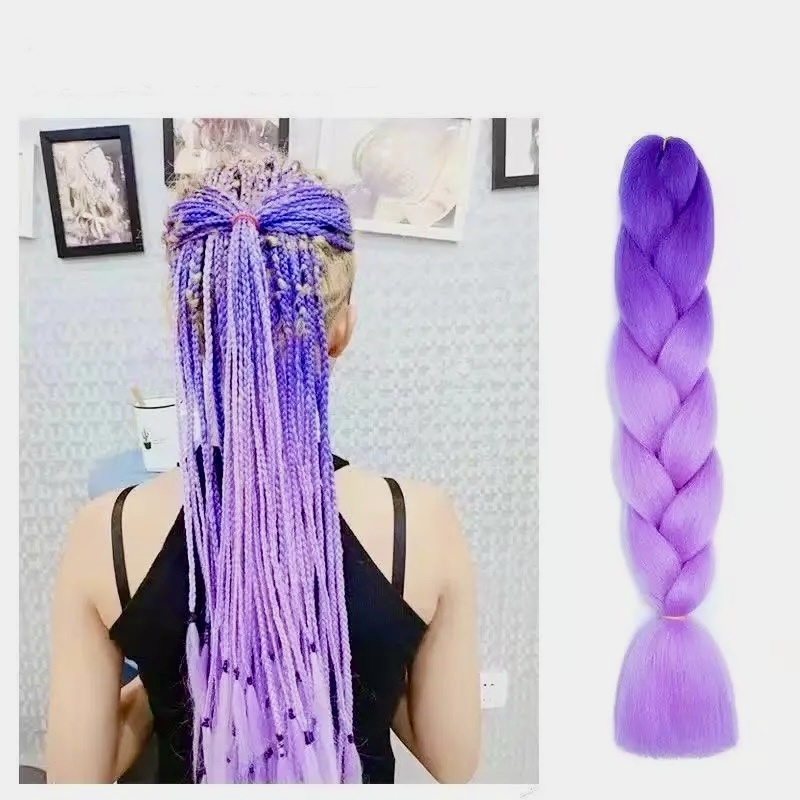 Jumbo Braid канекалон гофрированный, на резинке мультиколор женский