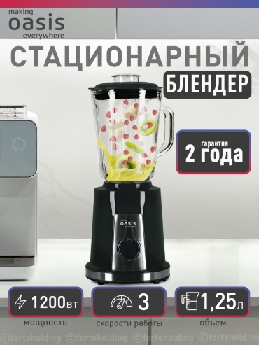 Блендер стационарный Oasis ST-120B черный