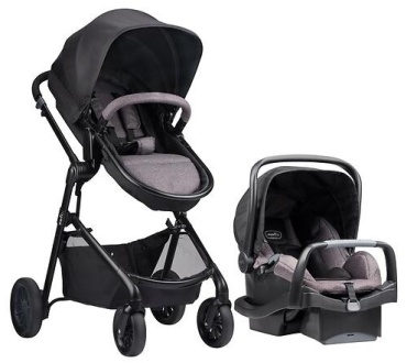 Коляска универсальная 2 в 1 Evenflo Pivot Casual Gray, серый