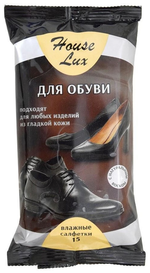 Купить Средство для чистки обуви House Lux салфетка бесцветный, Для ...