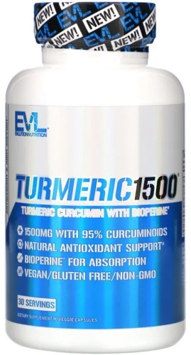 EVLution Nutrition БАД Turmeric1500 90 капсул