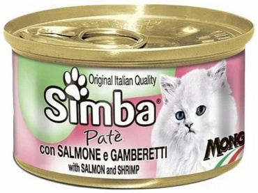 Simba Premium паштет лосось, креветки 85 г 1 шт