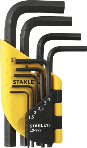 Шестигранный ключ Г-образный STANLEY арт.1-13-929, 9 шт