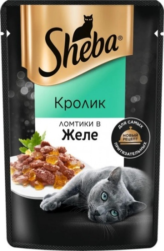 Sheba кусочки в желе кролик 75 г 28 шт