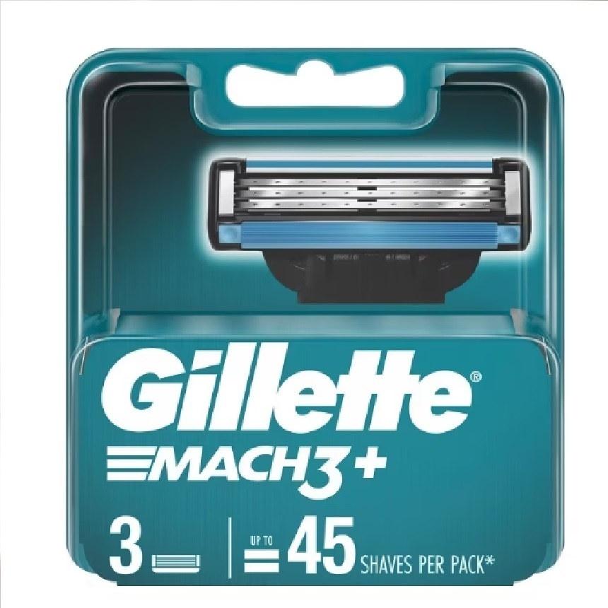 Gillette Mach3, сменные кассеты 3 шт.
