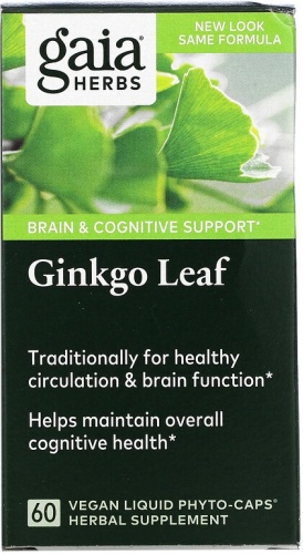 Gaia Herbs БАД Ginkgo Leaf 60 капсул