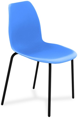 Стул ТЭТАХОУМ ST29/S130HD 04000000749, 81x54.5x55.5 см, черный, голубой