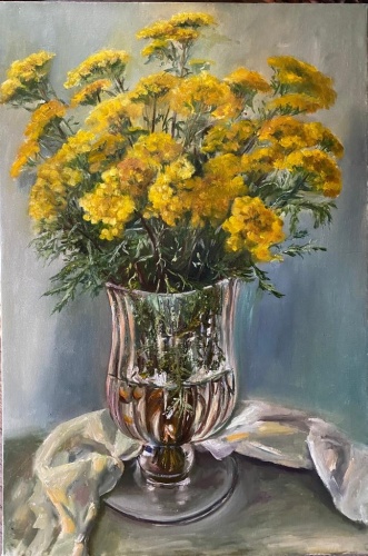 Картина Пижма в рюмке 40x60 см