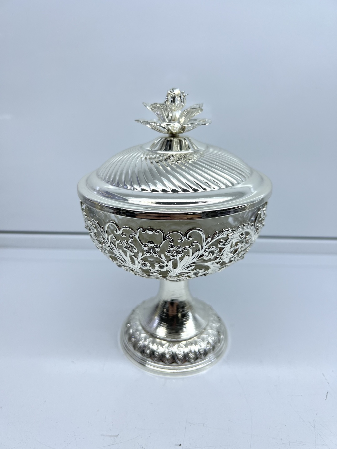 LD Exclusive сахарница 85556S 1 шт, мельхиор, стекло