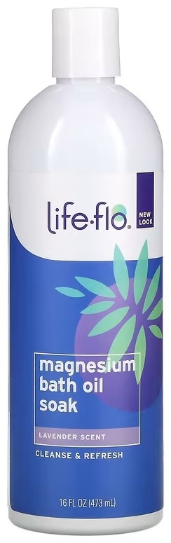 Life-flo Magnesium Bath Oil Soak, Lavender масло для ванны 473 мл