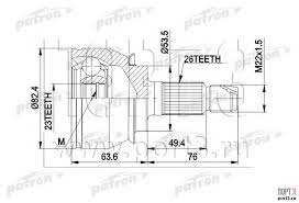 PATRON шрус PCV1001