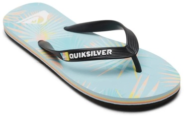Шлепанцы Quiksilver бирюзовый, голубой