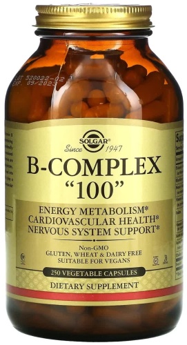 Solgar B Complex 100 капсулы 250 шт