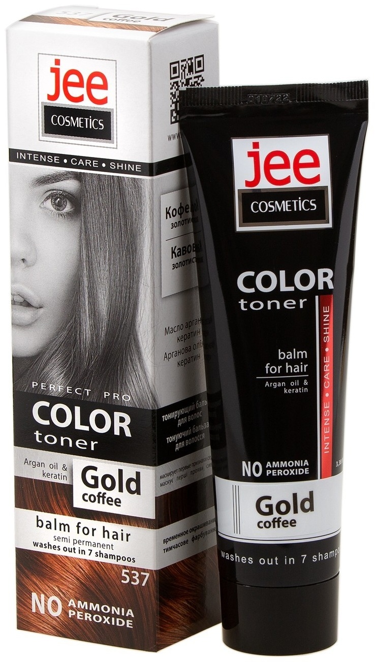 Jee Cosmetics № 537 Кофейно-золотистый оттеночный бальзам 100 мл