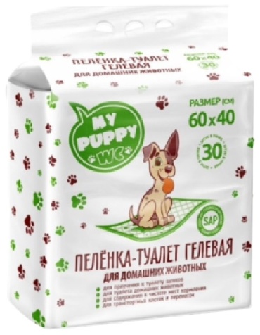 My Puppy пеленка одноразовая 60х40 см 30 шт