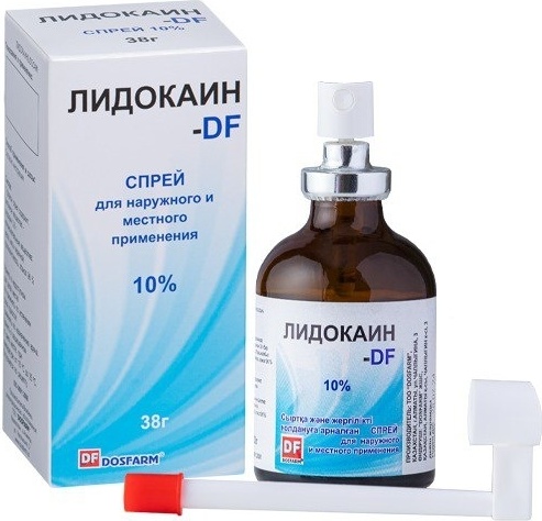 Купить Лидокаин-DF спрей 38 г 1 шт в Алматы – Магазин на Kaspi.kz