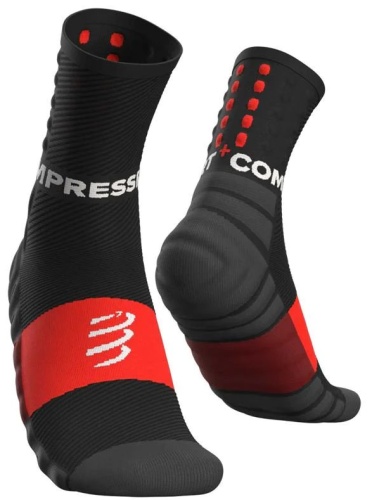 Носки Compressport 1 пара черный, красный T4 (45-47)