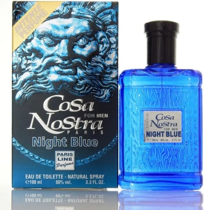 Paris Line Parfums Cosa Nostra Night Blue туалетная вода EDT 100 мл, для мужчин