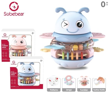 Погремушка Sobebear Музыкальная пирамидка