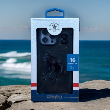 Чехол Santa Barbara Polo & Racquet Club для Apple iPhone 16 Pro Max черный