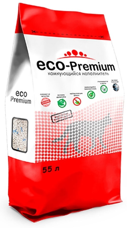 Купить Наполнитель ECO-Premium Blue комкующийся 55 л в Алматы – Магазин ...