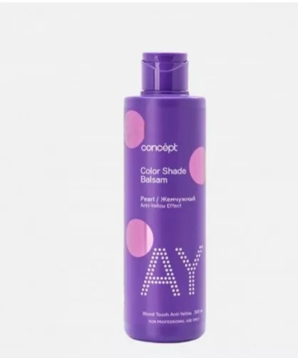 Concept бальзам оттеночный Color Shade Balsam Pearl/Жемчужный Anti-Yellow effect оттеночный бальзам 300 мл
