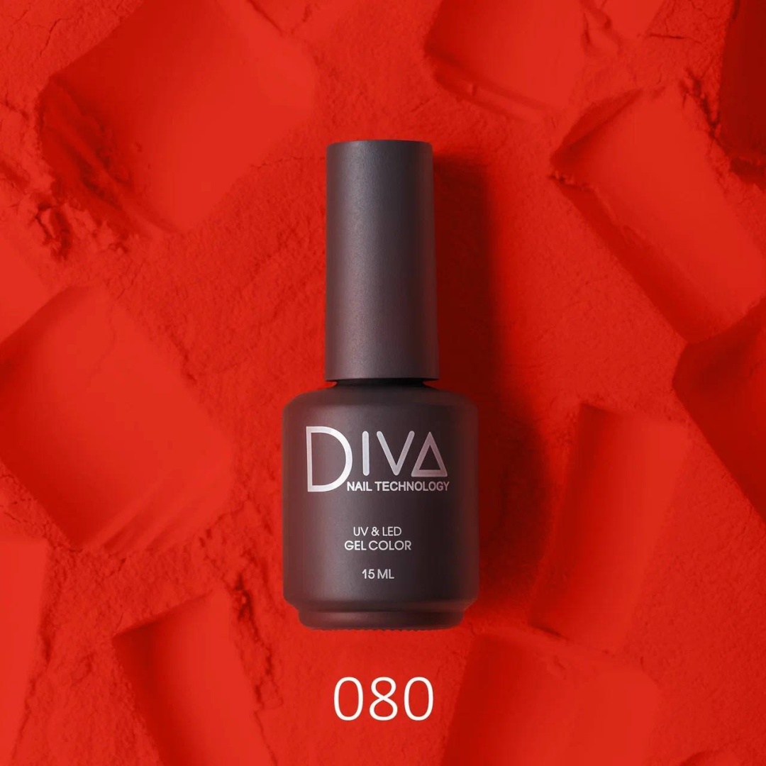 Diva nail technology гель-лак Gel color 080 глянцевое 15 мл
