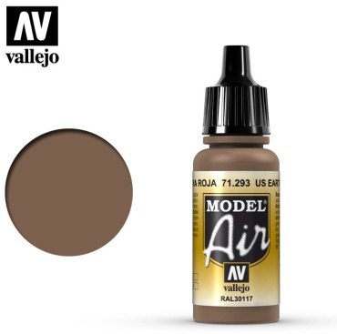 Акриловые Acrylicos Vallejo 71293 землистый красный бронетанковых войск США (US Earth Red) 1 шт 17 мл