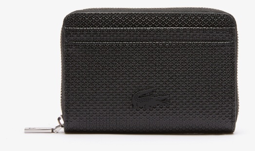 Кошелек LACOSTE натуральная кожа черный